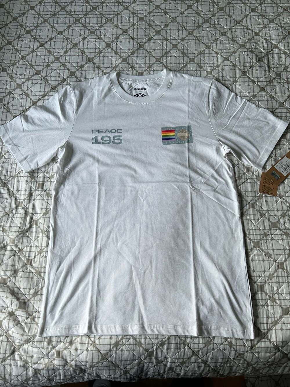 Akomplice x Umbro Peace 195 Egalitarianism T-Shirt Size Medium